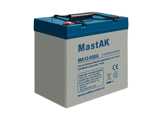 Акумулятор гелевий MASTAK MA12-55DG 12V 55 Ah 2016 г (185131)